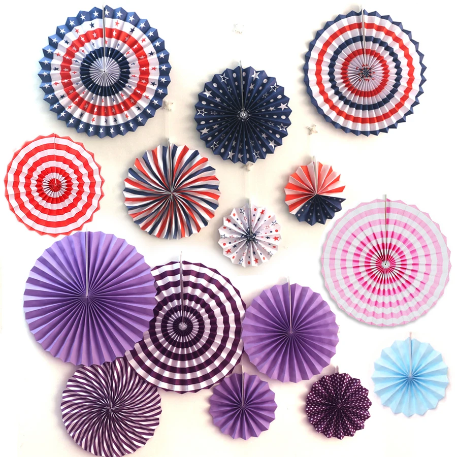 Новинка 6 шт./компл. американский флаг яркие Звездные полоски колесные фонари для