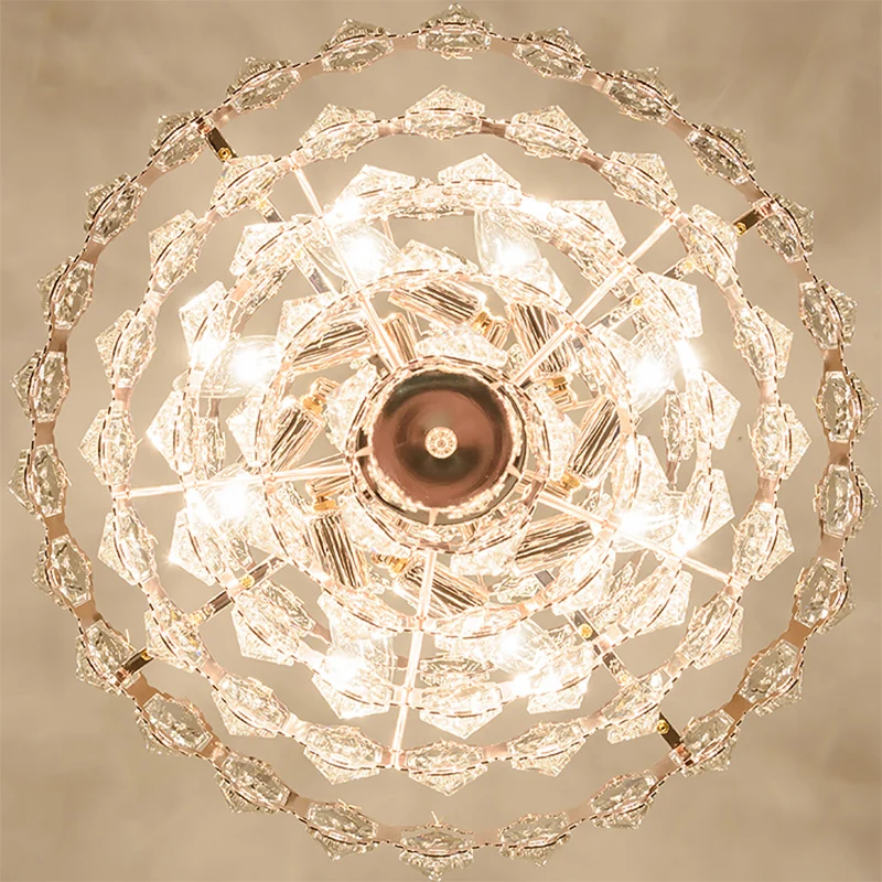 

Postmodern light luxury lamps and lanterns simple atmosphere living room bedroom dining room lamp led long crystal chandelier