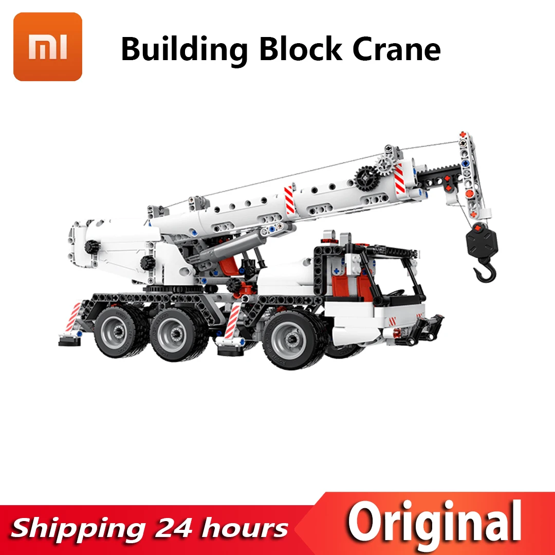 

YOUPIN ONEBOT Building Blocks Engineering Crane DIY Toys Car Truck 360 Rotating Control Steering Miniature Engineering Vehicle