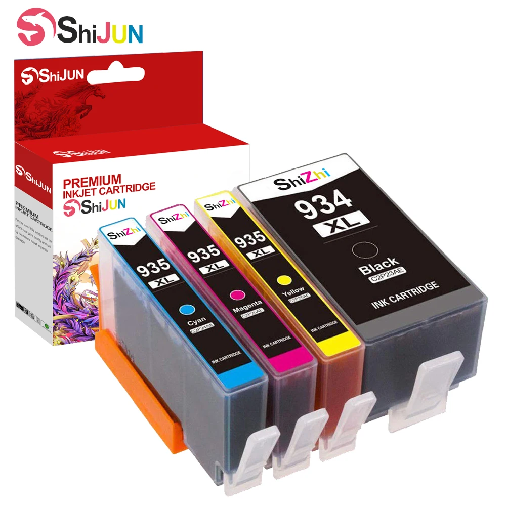 

SHIJUN 934 Compatible Ink Cartridge Replacement for HP 934XL 935XL HP Officejet Pro 6830 6230 6835 6812 6815 6820 6220 Printers
