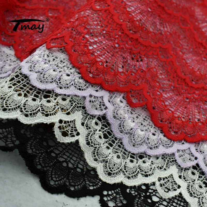 #257 гребешок чистый черный эластичный кружево отделка шитье аппликация