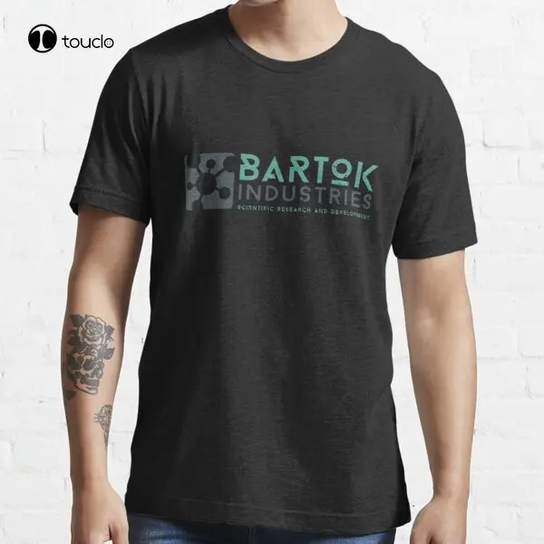 

Футболка Bartok Industries, индивидуальная футболка Aldult для подростков, унисекс, цифровая печать, модная смешная новинка, искусственная кожа, Хэлло...