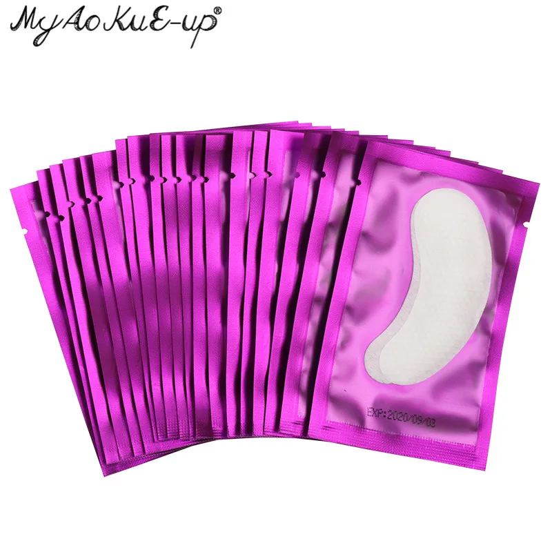 Hot Under Eye Pads Stickers Patches Eyelash Extension 200 Pairs Lash Paper Application Make Up Tools | Красота и здоровье