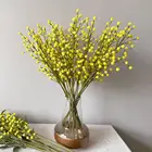 Желтые рождественские фрукты из пенопласта, искусственный цветок, букет растений, Декор для дома, свадьбы, вечеринки, подарки из пенопласта