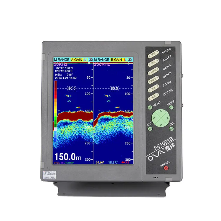 

Larger Display Gps Fishfinder High Quality Waterproof 1000-3000W 50&200khz