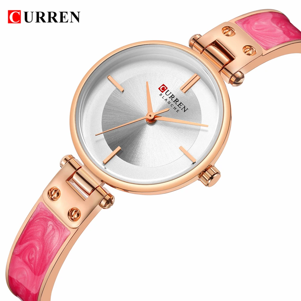 Часы CURREN женские кварцевые аналоговые люксовые модные повседневные наручные с