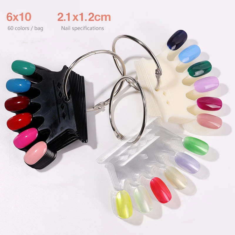 Новые Накладные накладные накладки для ногтей модель Корона цветная карта