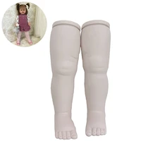 soft vinyl straight legs for 28 inch reborn doll reborn baby doll kit accessories diy kids hanmade toy30cm length