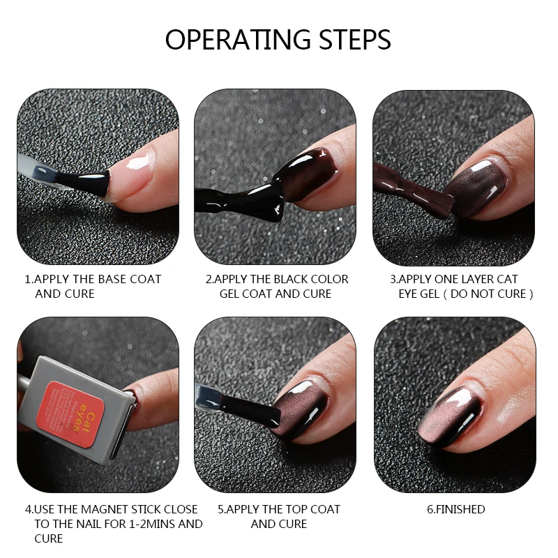 Гель-лак для ногтей кошачий глаз Полупостоянный УФ-лак | Красота и здоровье