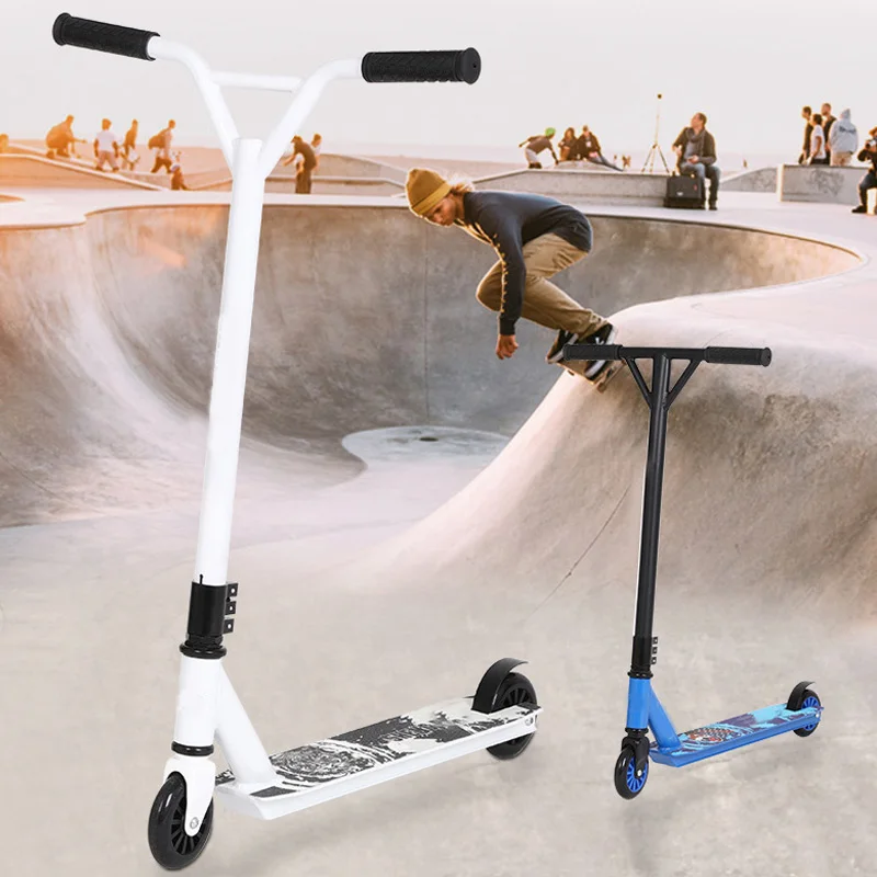 Экстремальный скутер двухколесный Педальный скейтборд авиационный алюминиевый