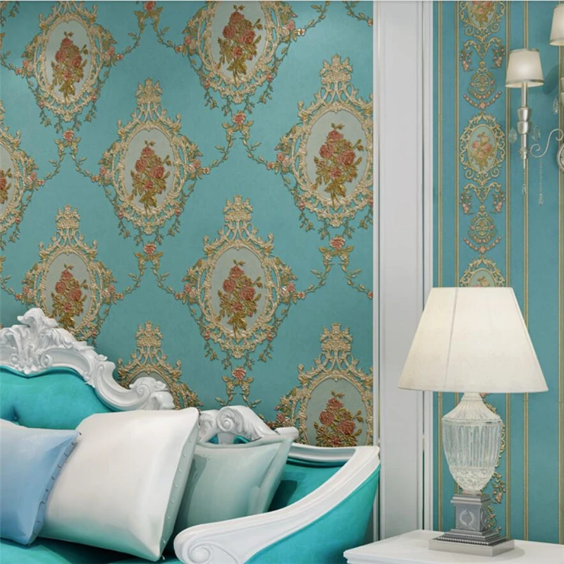 Beibehang европейские ретро деревенские нетканые обои Американское Зеркало Цветок