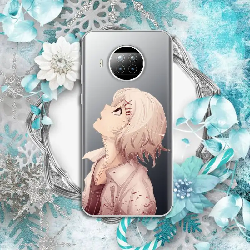 

anime JUUZOU SUZUYA Tokyo Ghouls Phone Case Transparent for Xiaomi Redmi note 10 t 8 9 pro lite 11