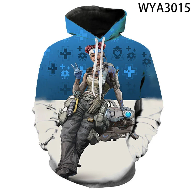 Новые толстовки для мужчин и женщин детские Apex Legends пуловер с 3D принтом уличная