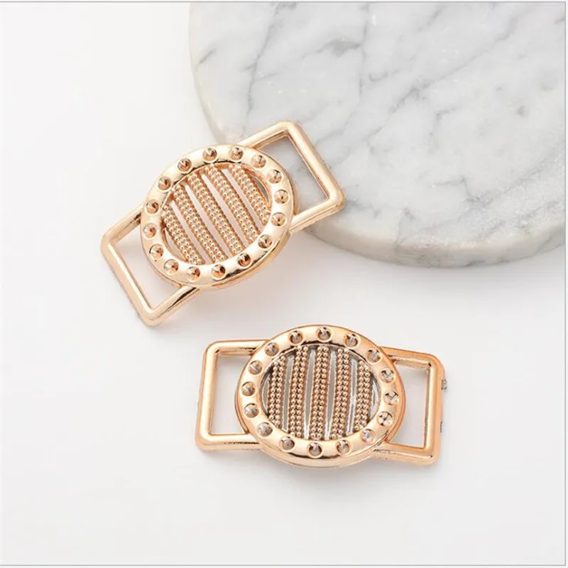 Модная металлическая пряжка-зажим для футболки декоративное шелковое кольцо