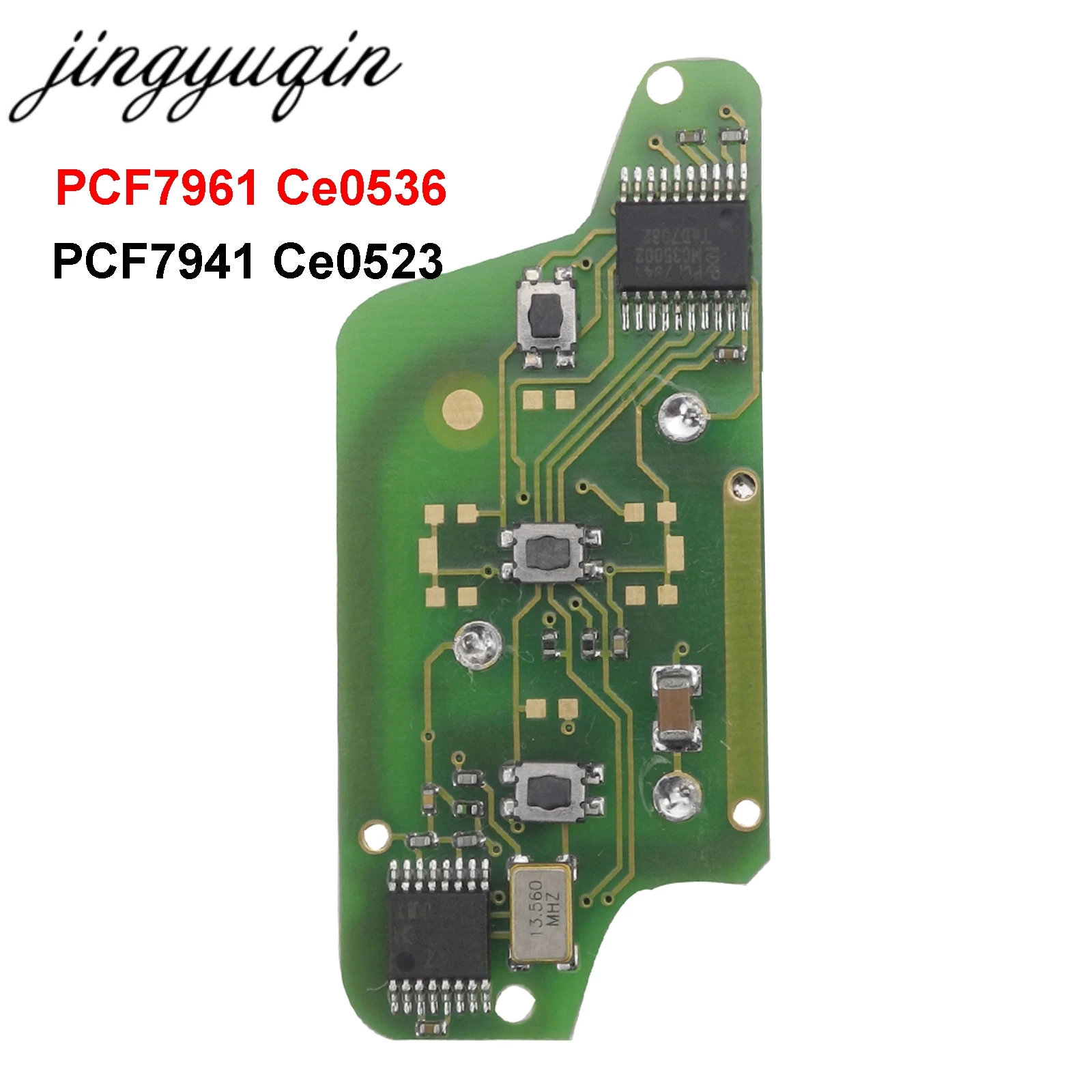 Jingyuqin ключи Электронная Печатная плата для peugeot 407 407 307 308 607 SW Citroen C2 C3 C4 C5 CE0536 Ce0536 2 кнопки