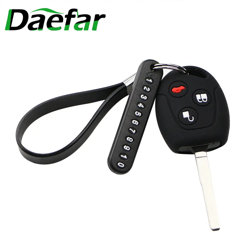 Чехол для автомобильного ключа чехол телефона с цепочкой ключей Ford Focus Mondeo Festiva