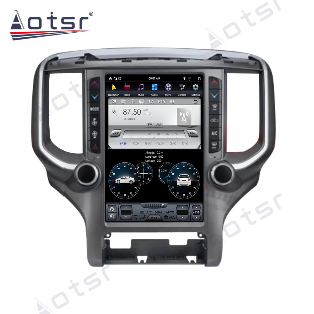 Android 9 0 Автомобильный мультимедийный dvd-плеер для Dodge RAM 1500 радио 2018 - 2020 PX6 4G + 64GB HD