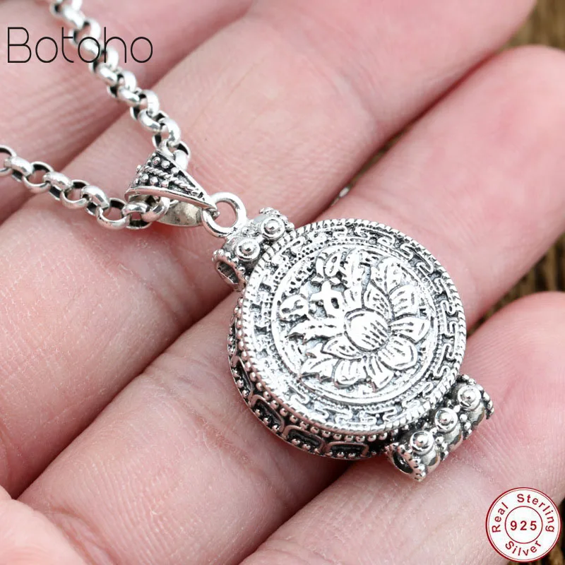 Подвеска в виде лотоса из серебра 925 пробы | Украшения и аксессуары