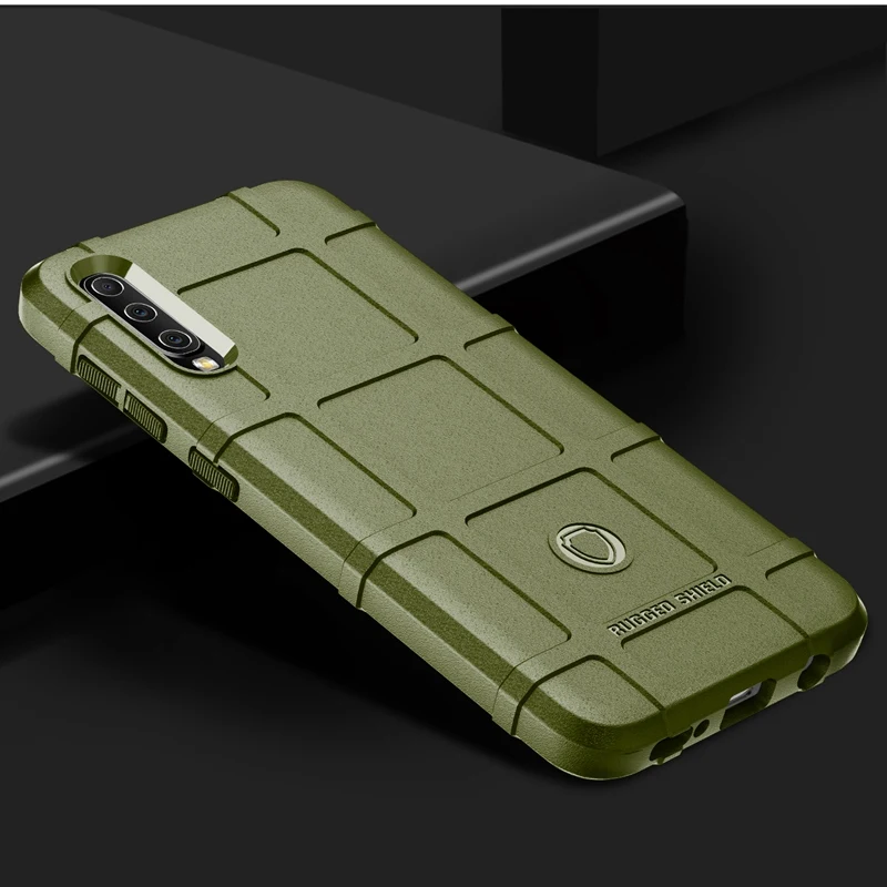 Green Для samsung A50 чехол A50 A30 a50s a30s a40s a70s A20E A10E A60 A70 армейская силиконовая крышка для samsung A40 чехол для samsung A70 чехол - Цвет: Green