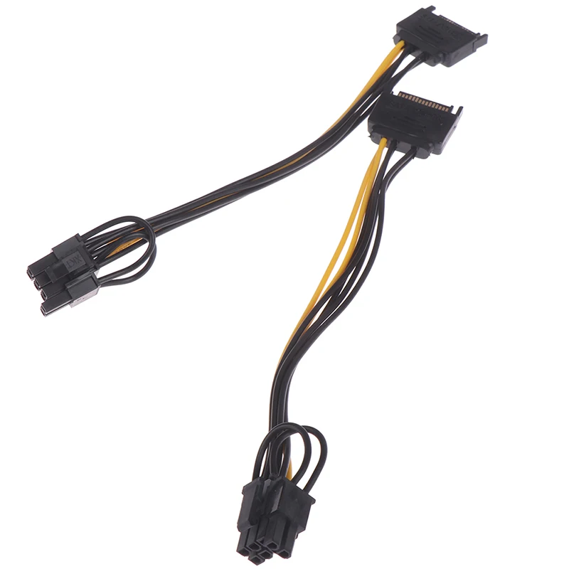 

Кабель SATA разъем 15pin, 8 Pin (6 + 2), 20 см