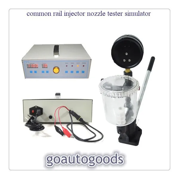 

Common Rail Injector Tester simulator with injector nozzle Pop Pressure Tester - Dual Scale BAR / PSI Gauge
