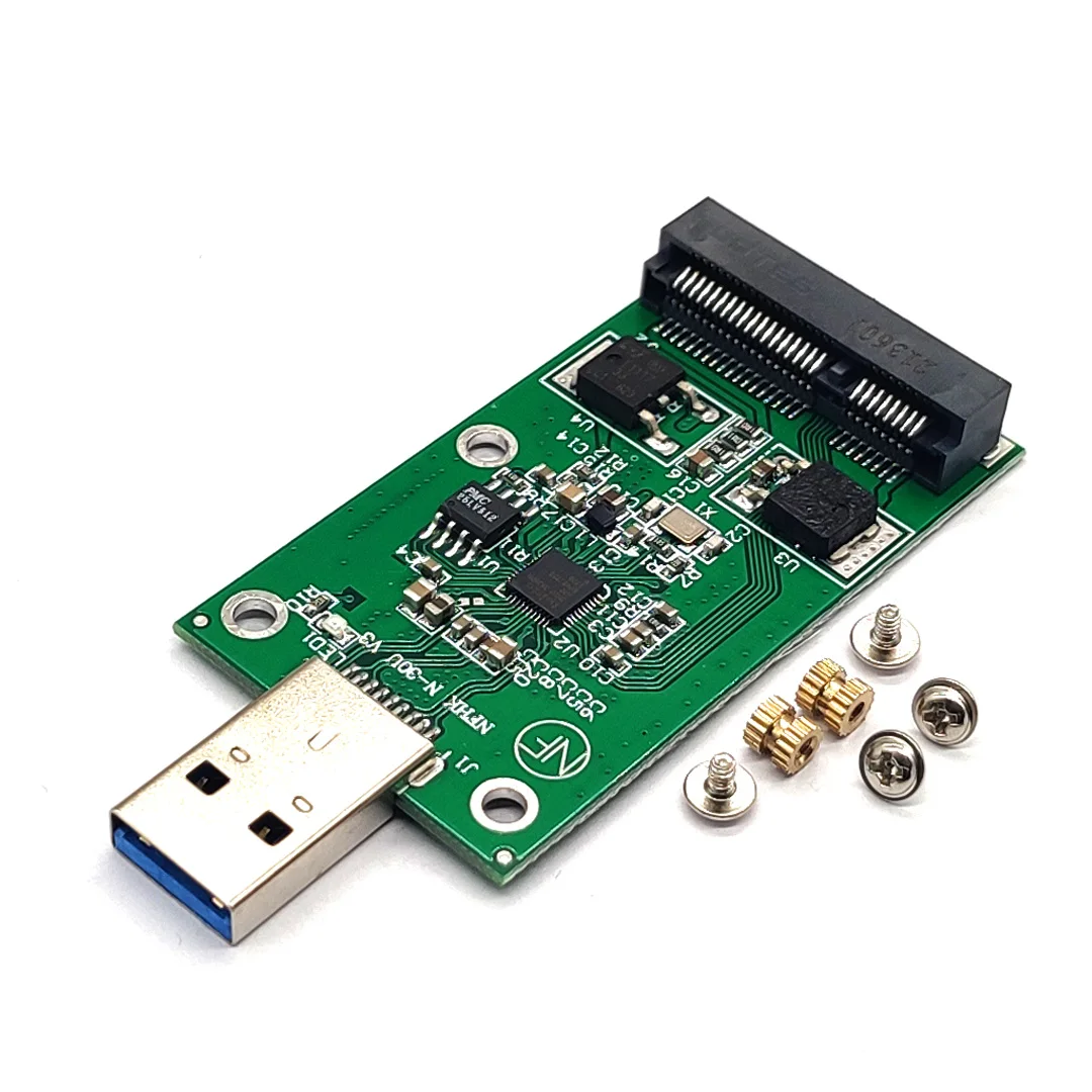 Мини USB 3,0 на PCIE mSATA внешний SSD PCBA конвейер адаптер карта