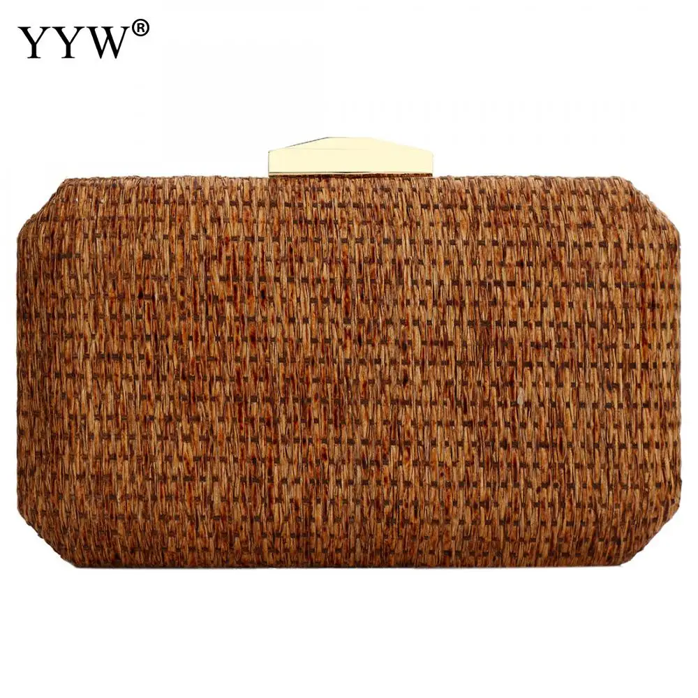 Новое поступление винтажные соломенные клатчи для женщин 2021 хаки свадебные