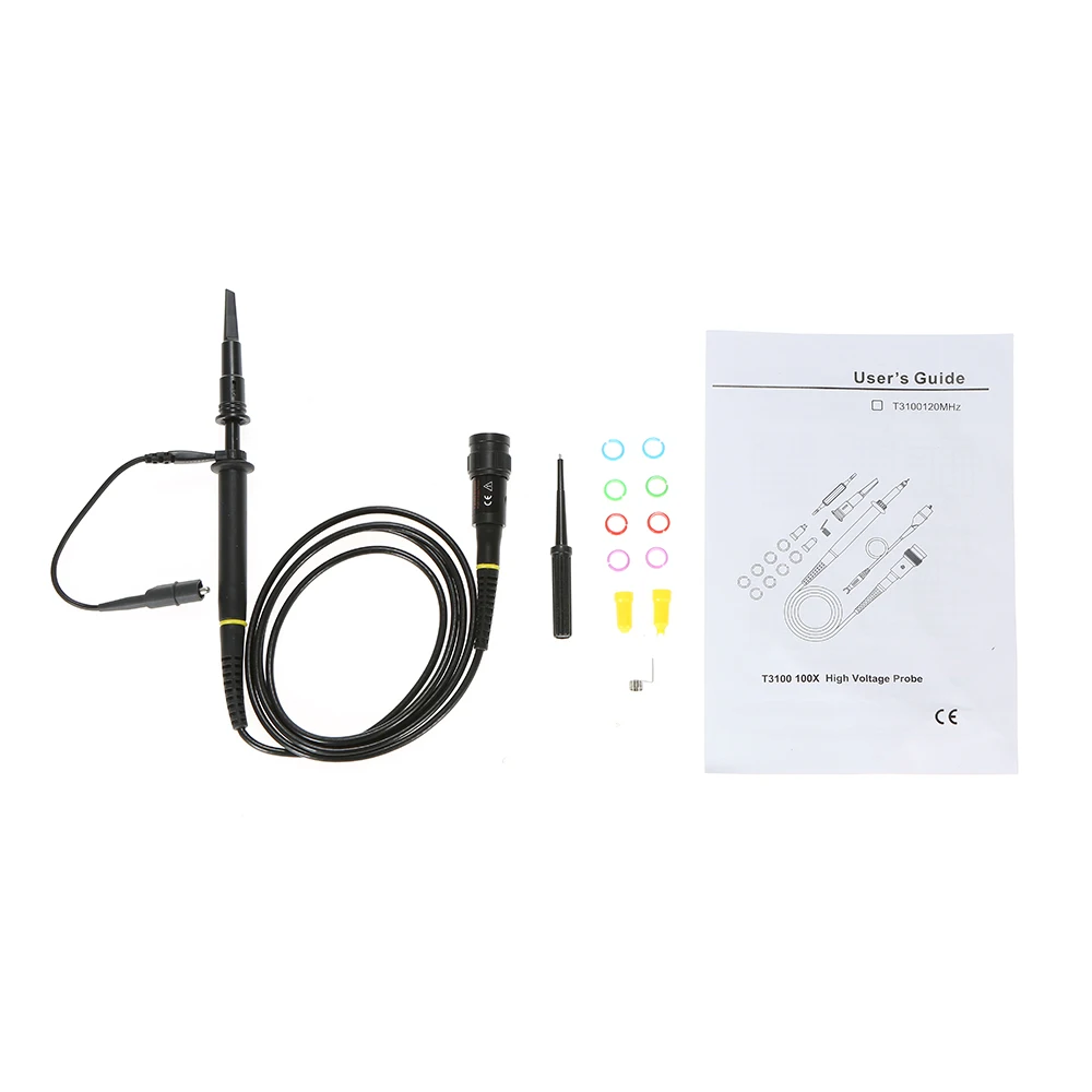 Hantek Max.2000V DC X100 осциллограф зонд тестер зажим для осциллографа пассивный