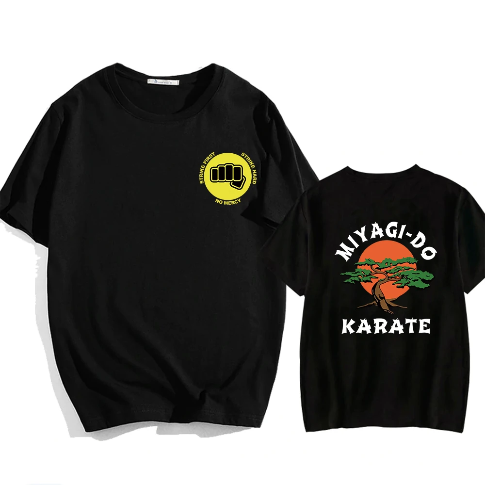 

2020 Cobra Kai T Shirt Men Summer Tops Cartoon T-shirt Karate Graphic Tees