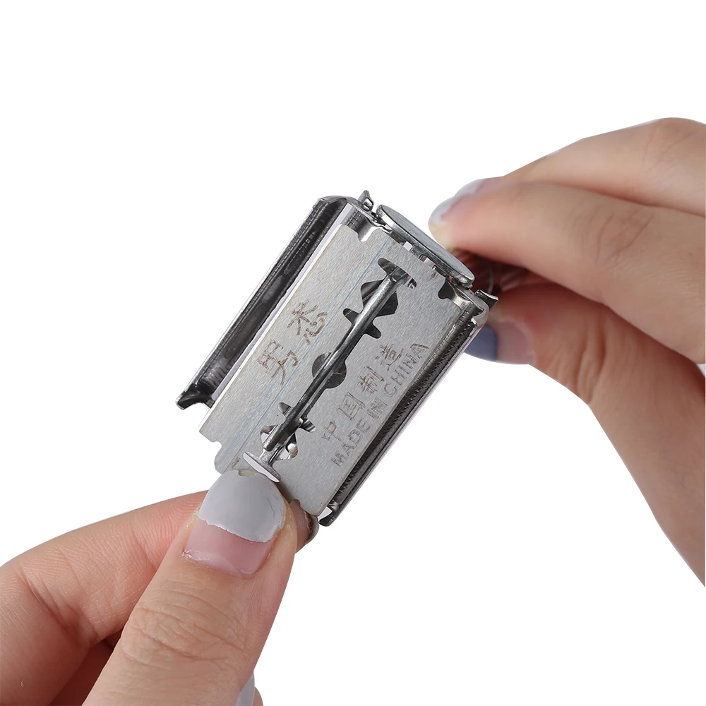 Для мужчин традиционной Double Edge хром влажное бритье Безопасность ручной бритвы 1