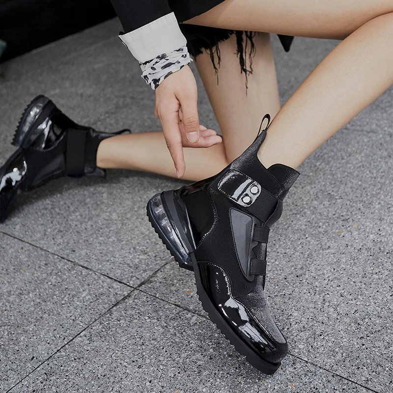

2020 autumn winter new tall Martin boots female fashion breathable thin thin boots versatile casual single shoe X570