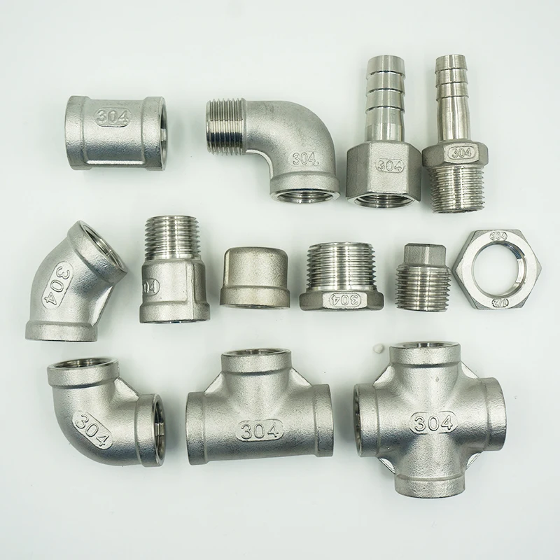 

Stainless Steel Pipe Fitting Elbow Cross Tee Hosetail Barb Connector Adapter