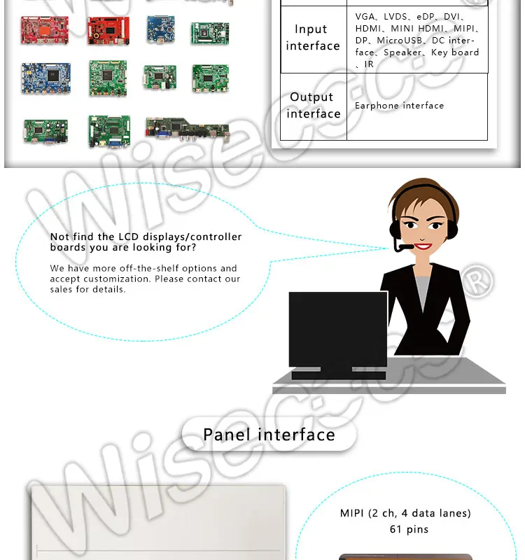 Wisecoco 8.9 inch 2560*1600 2K TFT LCD screen MIPI HDMI board for DIY Projector raspberry pi 3 3b+ panel 3D printer display
