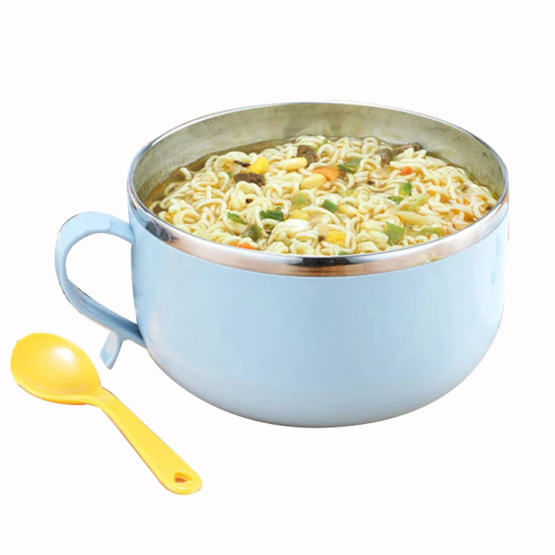 Милый мультфильм из нержавеющей стали Ланч бокс фаст фуд чашка чаша для лапши