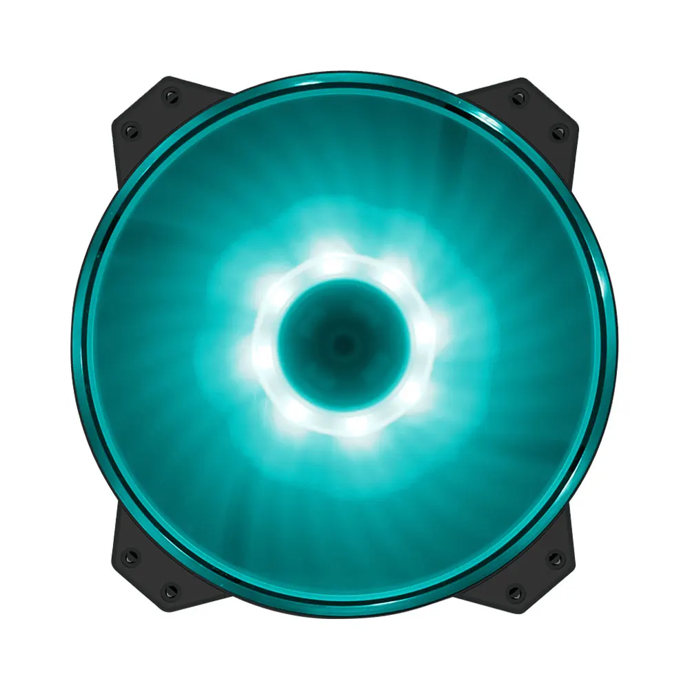 

Cooler Master MF200R RGB CPU Radiator 12V 3-Pin Silent Cooling Fan Computer Case Radiator 20cm Rotor Blade RGB Computer Host Fan