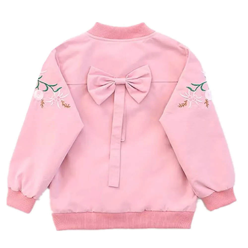 

Baby Girl Jacket Spring Autumn Kids Jackets Clothes Coat Embroidery Children Clothing for 3-13y