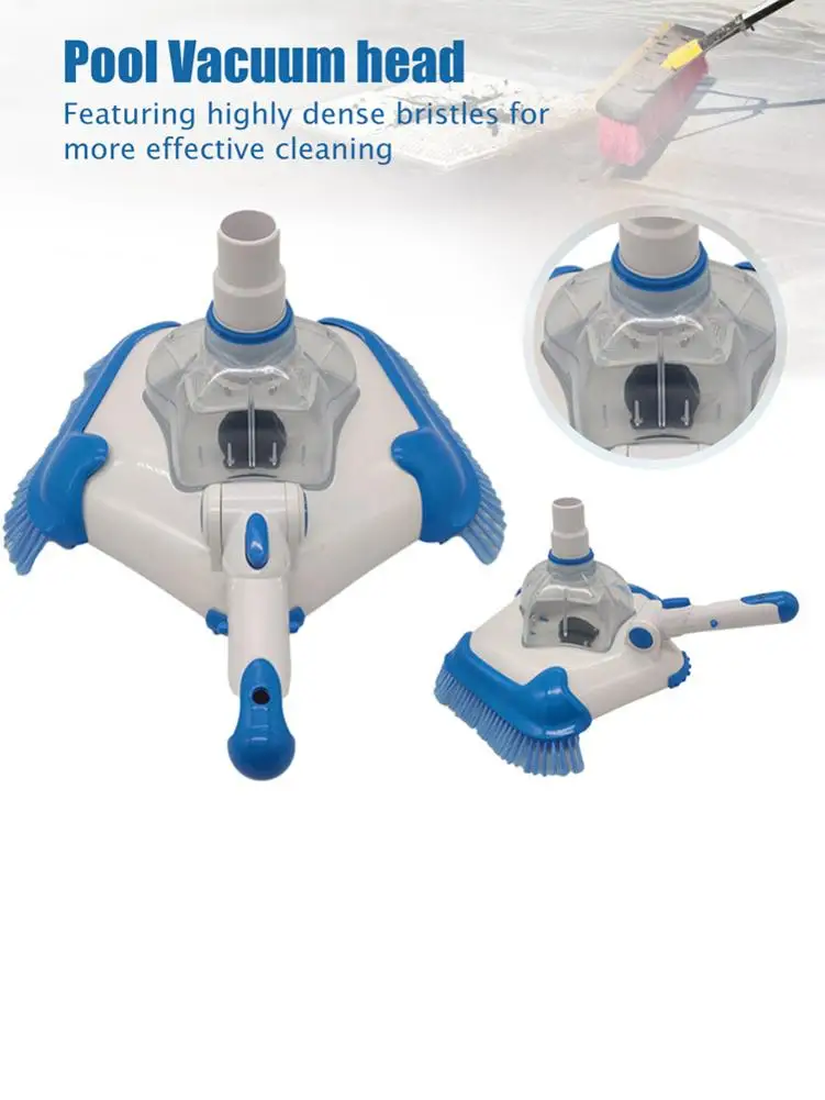 Swimming Pool Suction Vacuum Head Brush Cleaner Half Moon Flexible Curved Cleaning Tool | Спорт и развлечения