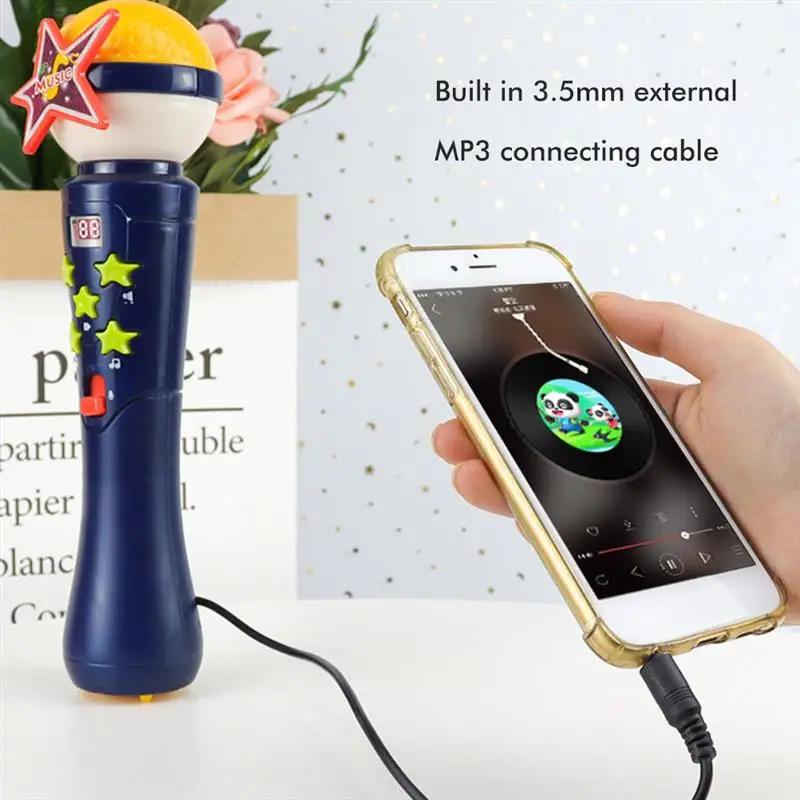 Детские игрушки Bluetooth беспроводной микрофон-динамик Караоке домашний плеер KTV для вечеринок, детских песенных игрушек.