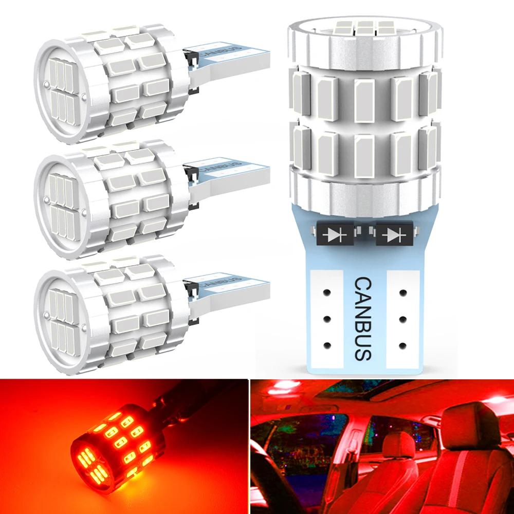 

Суперъяркая Светодиодная лампа T10 W5W 168 194 без ошибок, Canbus, фонарь s, сигнал поворота светильник номерного знака, лампа для чтения 12 В в упаковк...