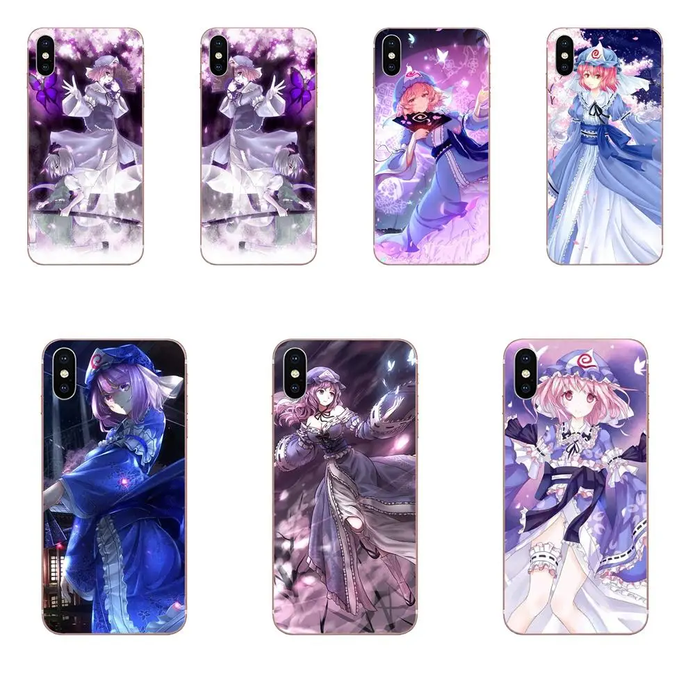 Touhou Project Saigyouji Yuyuko для Xiaomi Redmi 3 3S 4 4A 4X 5 6 6A 7 K20 Note 2 5A Plus Pro рисунок из ТПУ|Бамперы| |