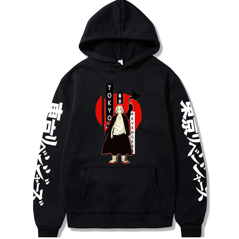 

Забавные толстовки с принтом Mikey Sano Manjiro, в стиле Харадзюку, с аниме Токио Мстители, свободные рукава, для мужчин и женщин, толстовка с капюшон...