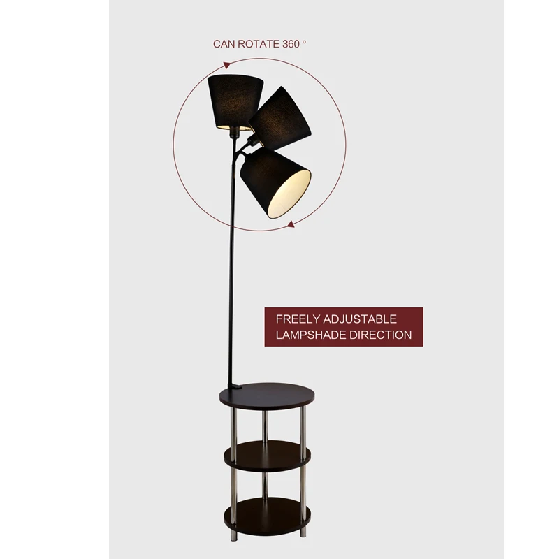 Напольная Лампа из массива дерева в скандинавском стиле светодиодная лампа с