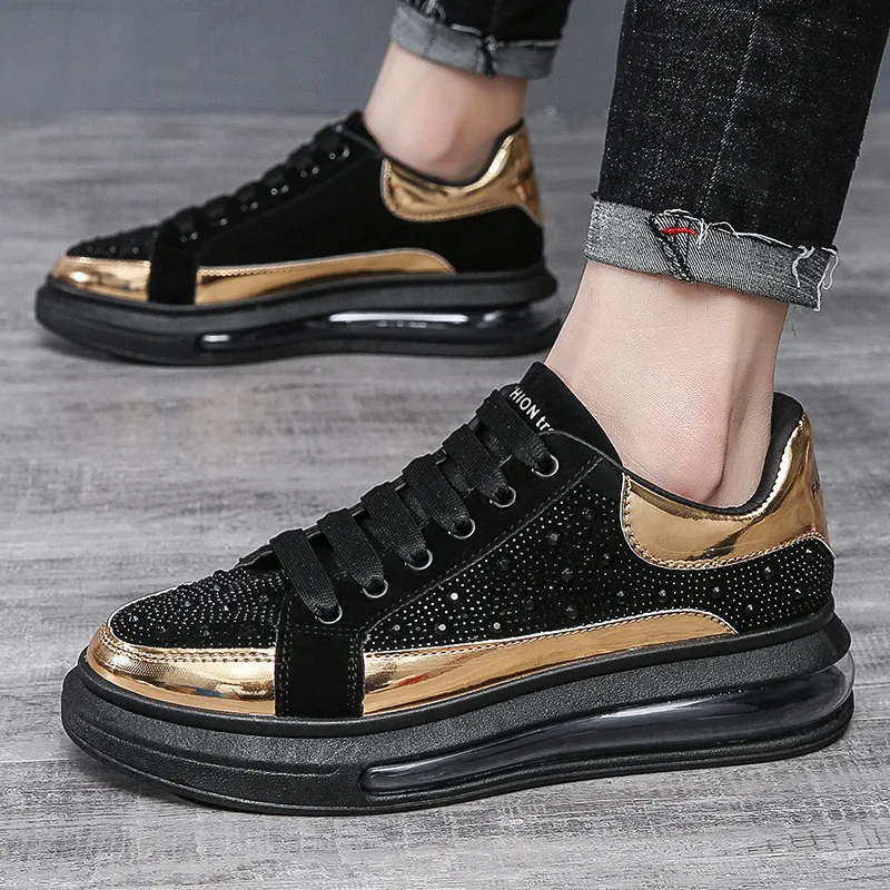 

2021 Spring New Low-Cut Breathable Trend Korean Leather Men's Shoes Sneakers Casual Shoes Lightweight Sports Shoes
