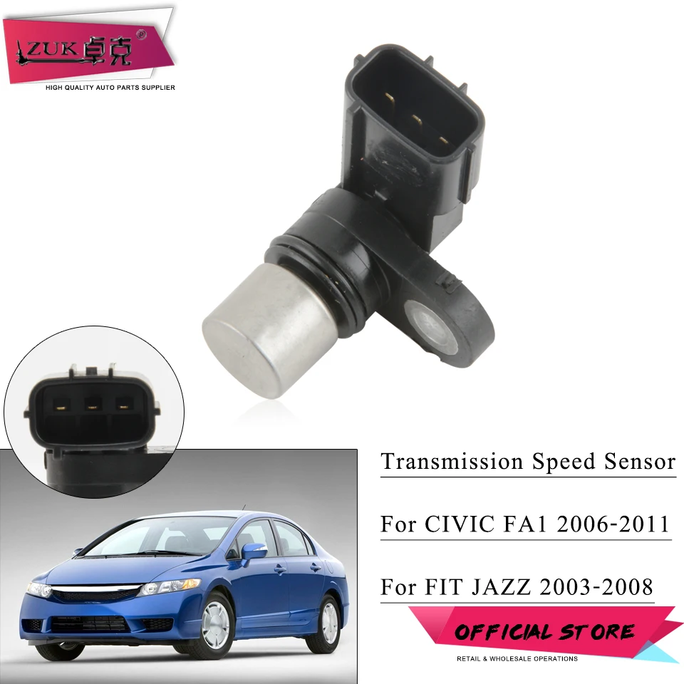 

ZUK High Quality Transmission Speed Output Sensor For HONDA FIT JAZZ CVT 2003-2008 For CIVIC MT FA1 2006-2011 28810-PWR-013