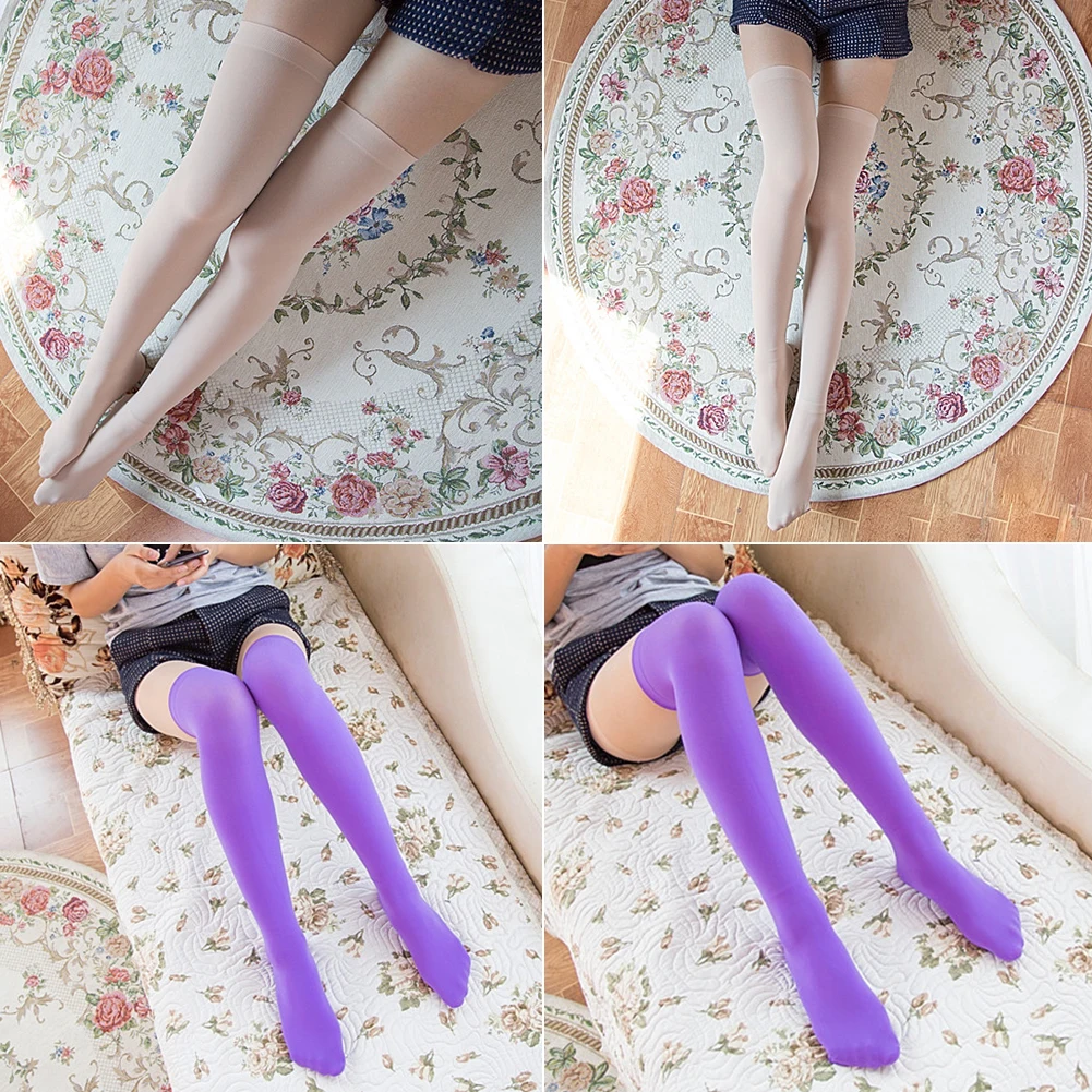 

Women Sexy Warm Thigh High Stockings Over Knee Socks Velvet Calze Stretch Stocking Temptation Medias Overknee Long Socks