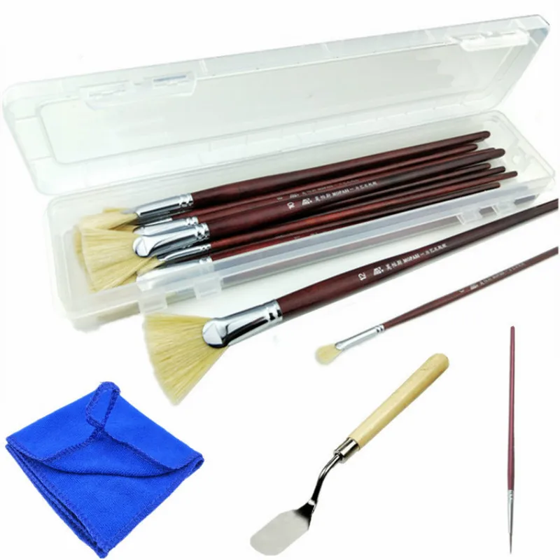 Кисти для рисования гуашью в форме веера 6 шт./лот|Кисти рисования| |