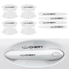 Наклейка на дверную ручку автомобиля, 8 шт., невидимая пленка из ТПУ для Chery Fulwin QQ Tiggo 3 5 T11 A1 A3 A5 Amulet M11 Eastar Elara IQ Arrizo 2 7