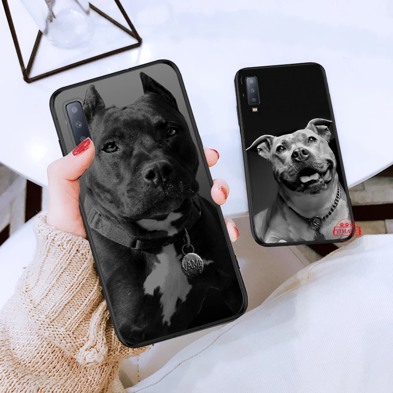 Мини бульдог Питбулей силиконовый чехол для samsung A3 A5 A10S A30S A50S A6 плюс 2018 A7 A8 A9 A10 A30 A40