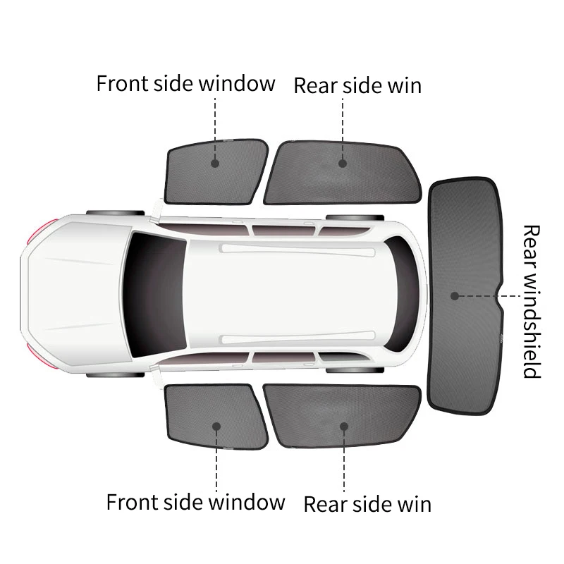 

For Volkswagen Golf 8 special sunshade RLINE interior decoration modification of front and rear Windows sunshade heat accessorie