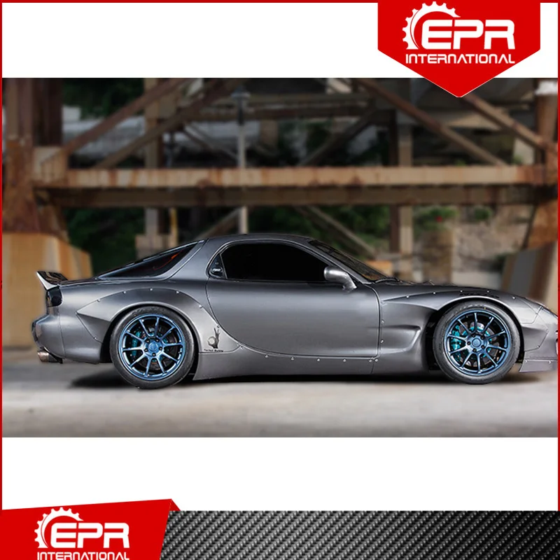 Для RX7 FD3S RB стильная боковая юбка из стекловолокна комплект для гоночной части